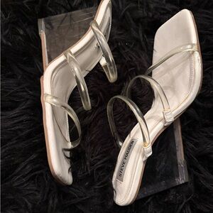 Steve Madden Ladies Sauté clear heel shoes